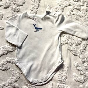 Janie and Jack Whale Onesie